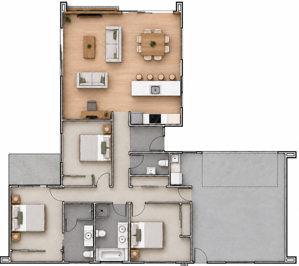 Plan layout of Asteri design